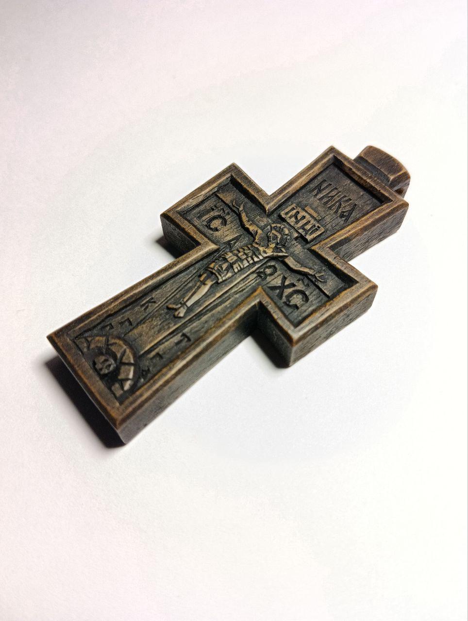 Walnut Wood Orthodox Cross