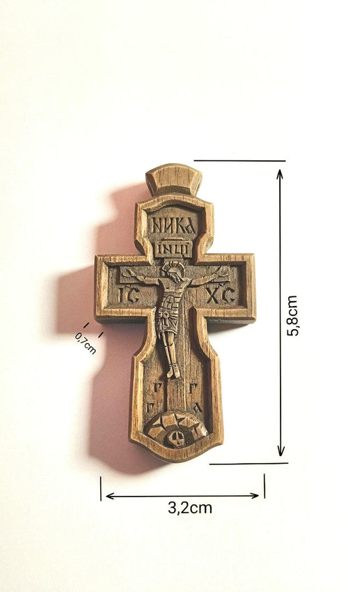 Hand Carved Orthodox Cross