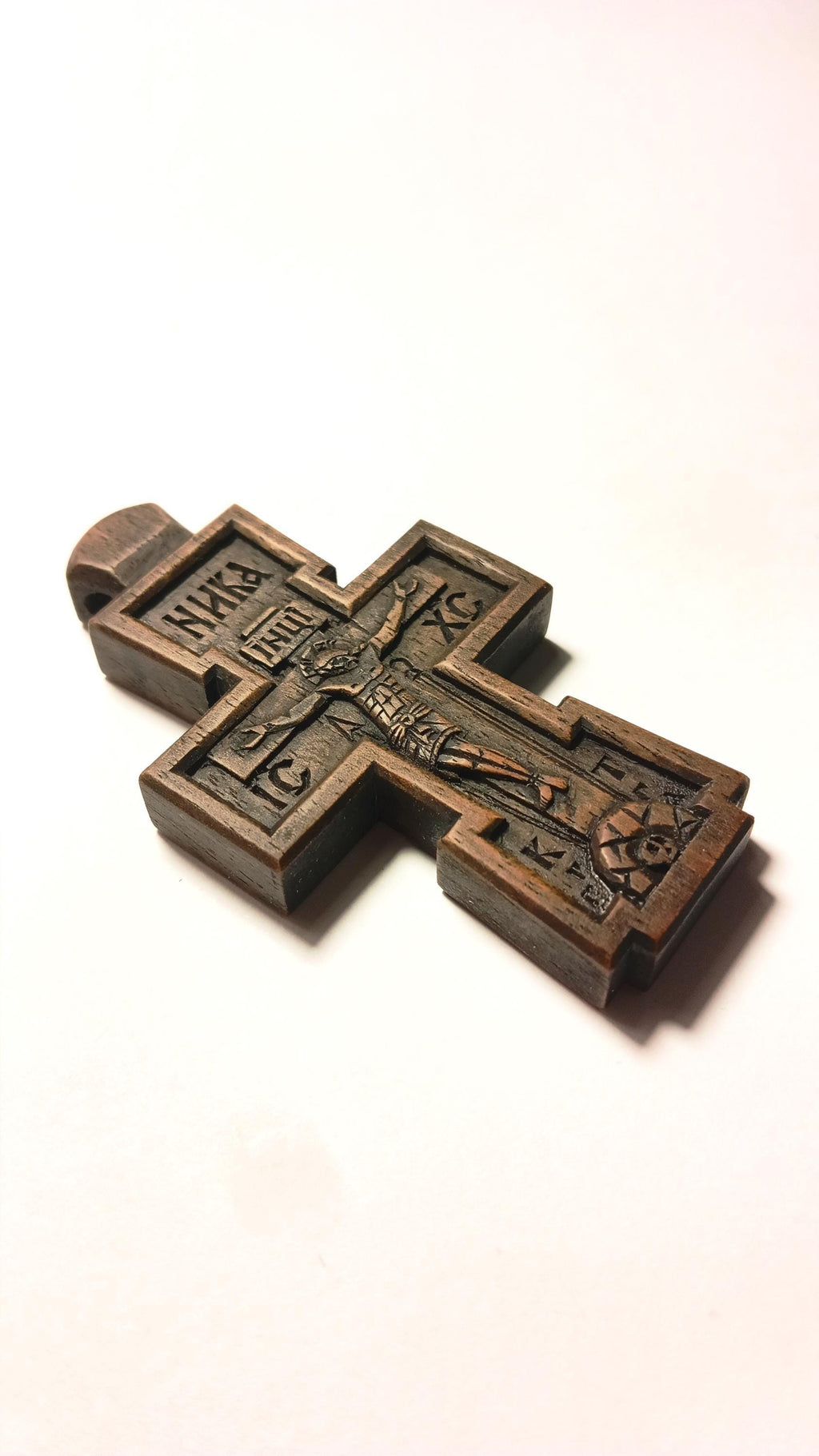 Walnut Wood Cross with Cord