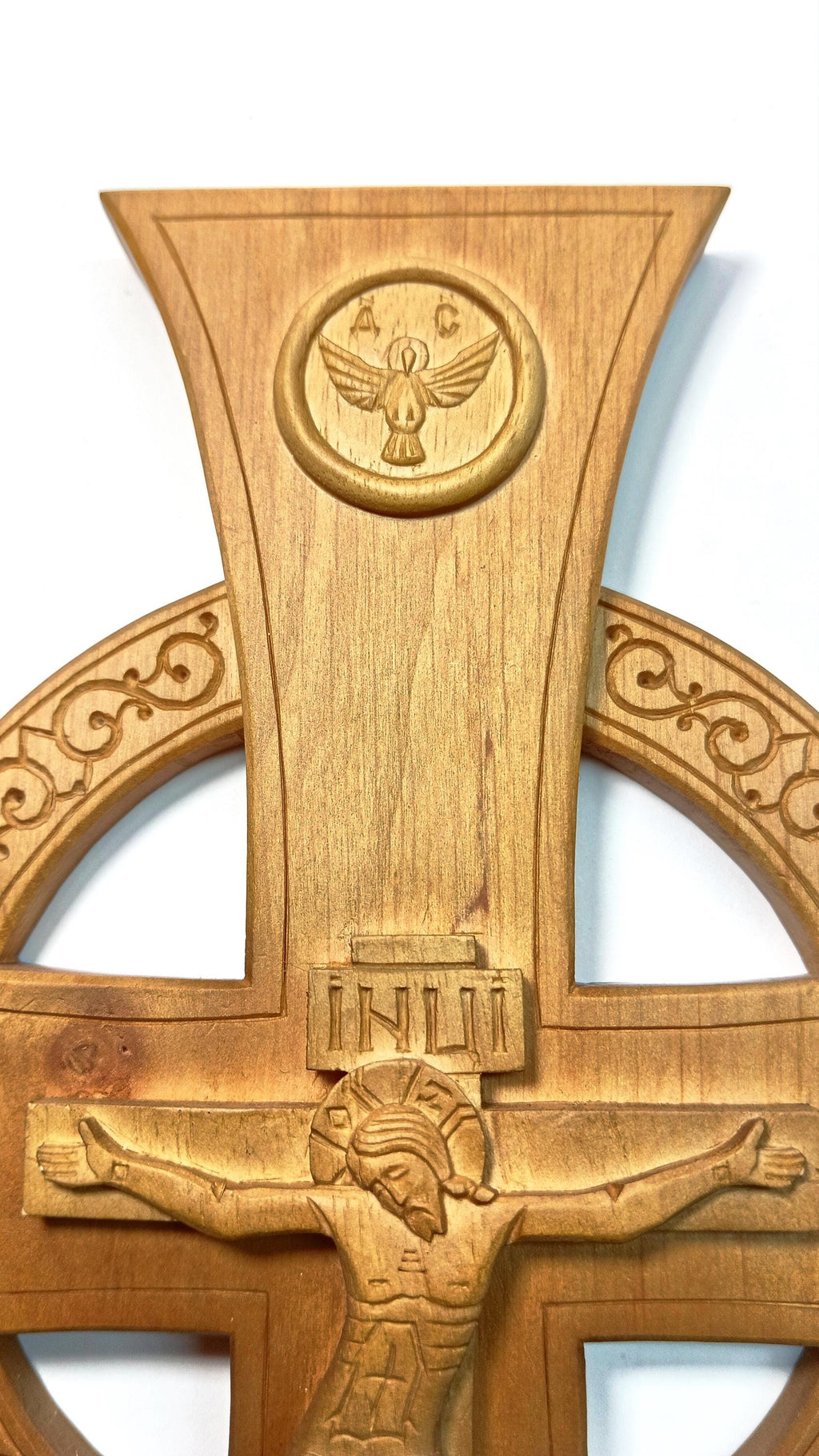 Hand-Carved Alder Wood Orthodox Cross – Large Altar Blessing