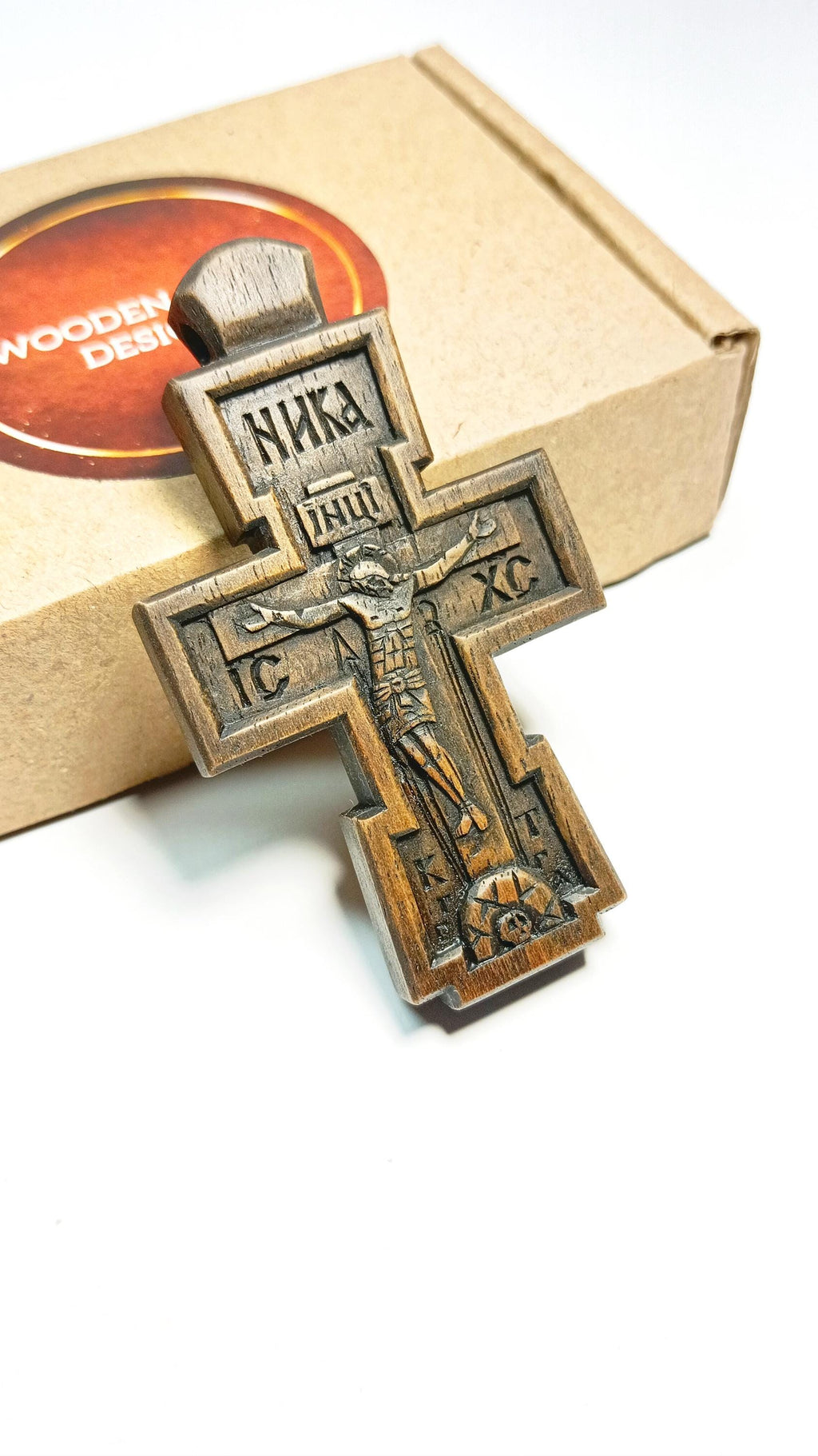Walnut Wood Cross with Cord