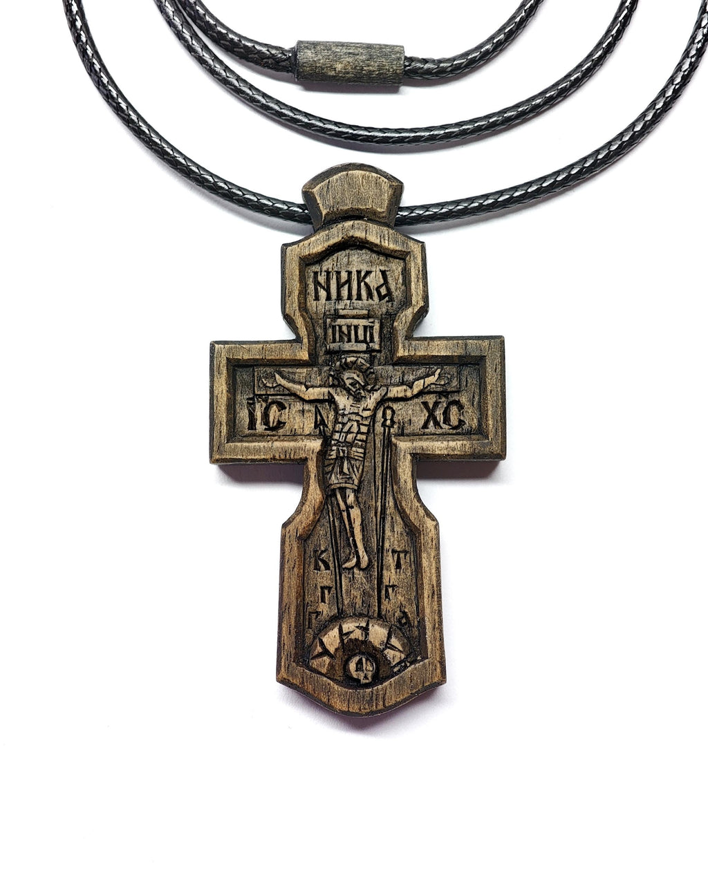 Hand Carved Orthodox Cross