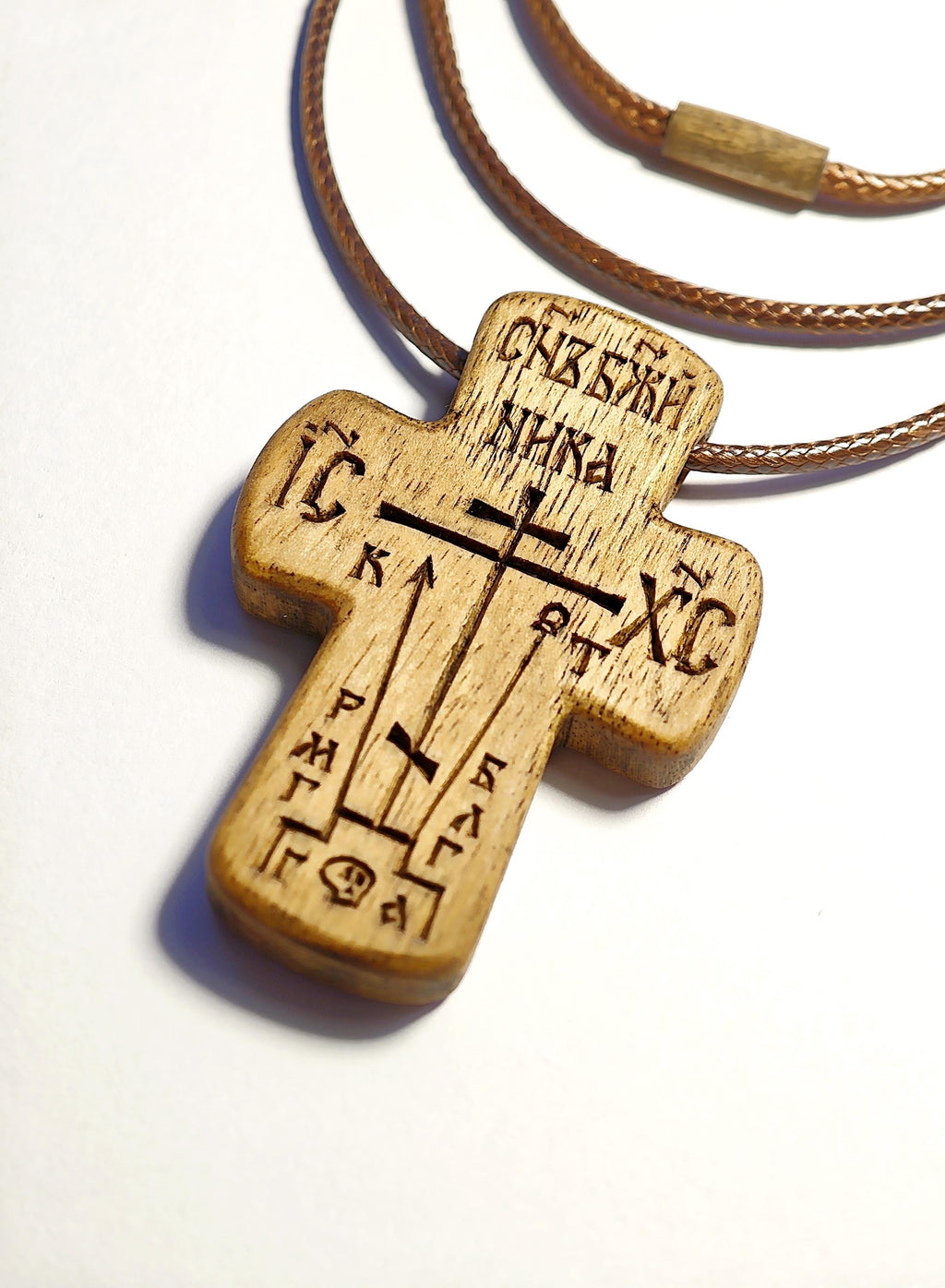 Orthodox Wooden Cross Necklace