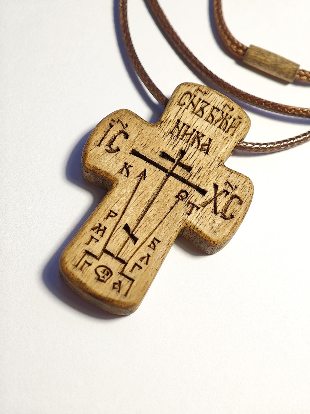 Orthodox Wooden Cross Necklace