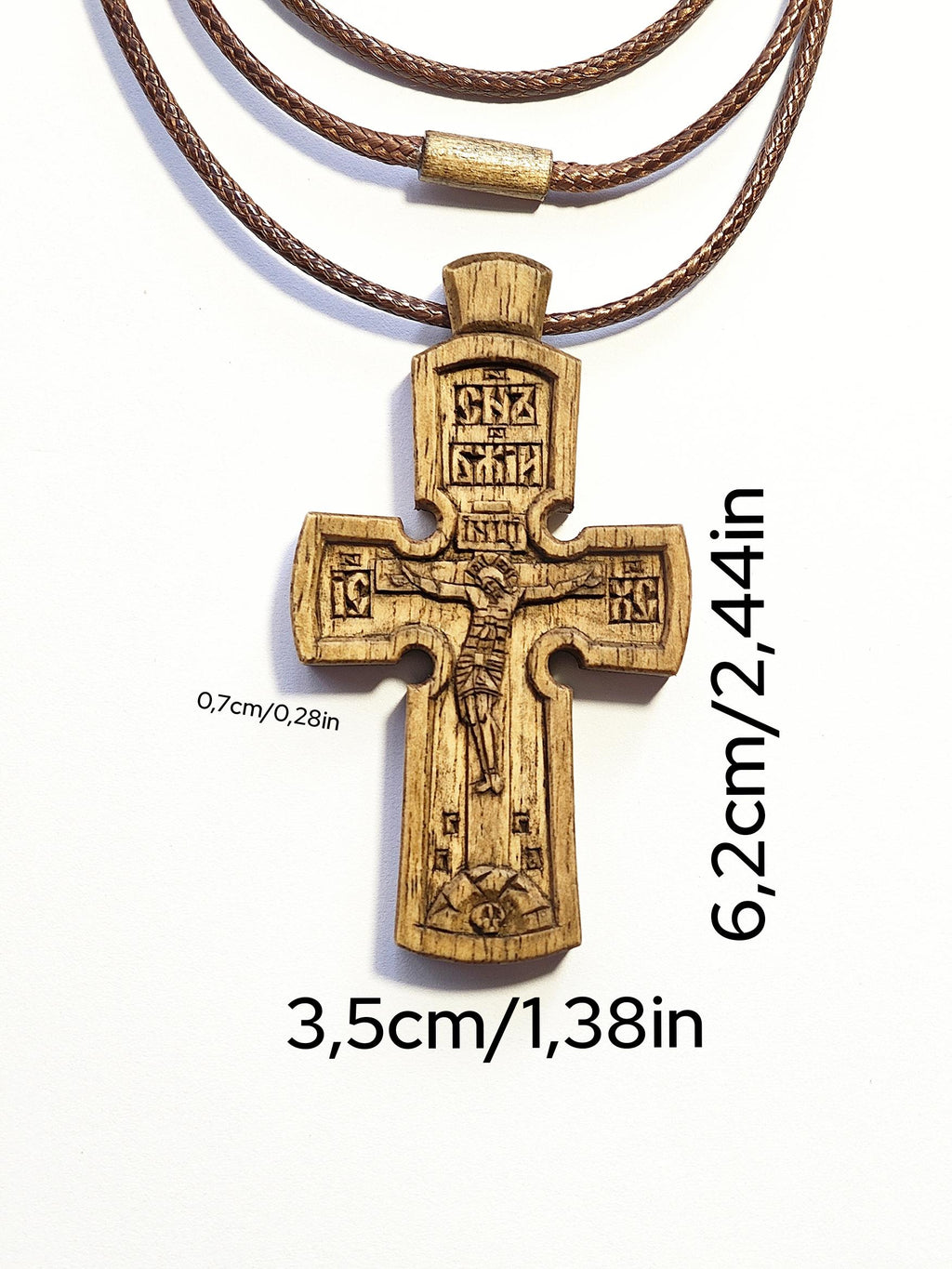 Walnut Cross – Artisan Wooden Cross for Daily Wear or Home Use