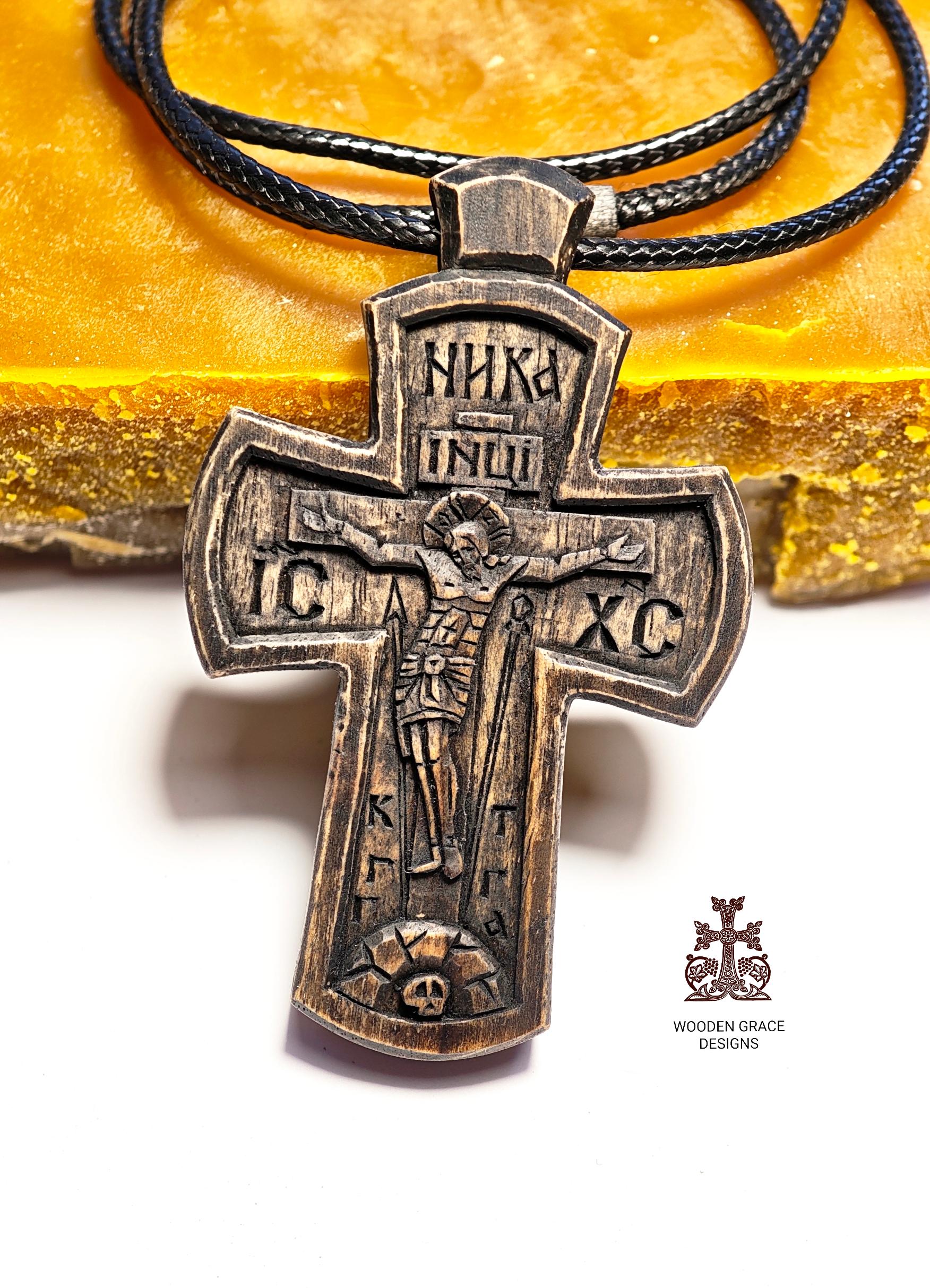 Walnut Wood Cross – Orthodox Blessing Cross
