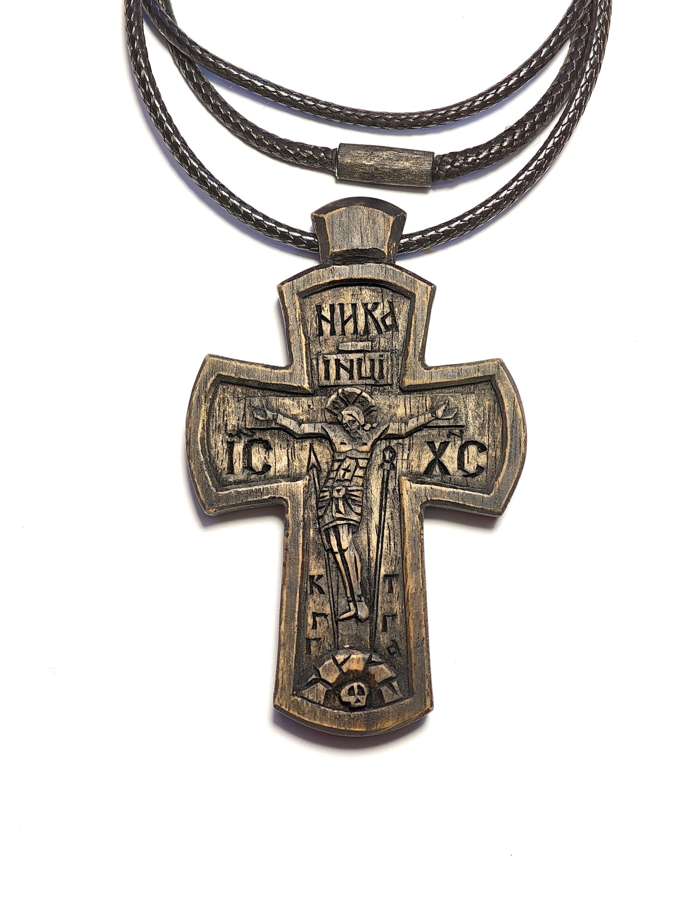 Walnut Wood Cross – Orthodox Blessing Cross